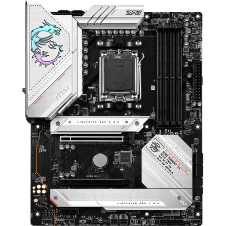MSI MPG B650 EDGE WIFI - Motherboard - ATX - Socket AM5 - AMD B650 Chipset - USB 3.2 Gen 1, USB 3.2 Gen 2, USB-C Gen 2x2, USB-C 3.2 Gen2 - 2.5 Gigabit LAN, Wi-Fi 6, Bluetooth - onboard graphics (CPU required) - HD Audio (8-channel) - 0