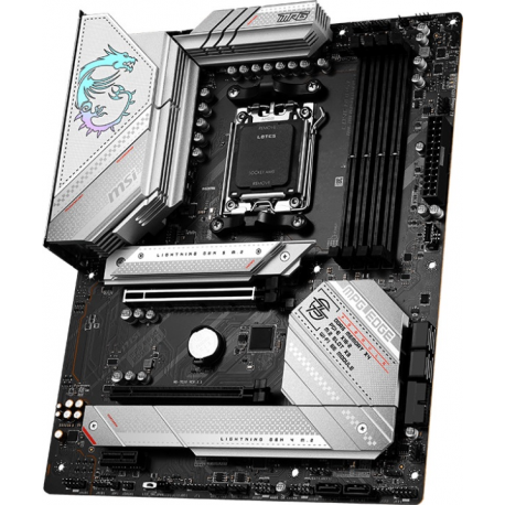 MSI MPG B650 EDGE WIFI - Motherboard - ATX - Socket AM5 - AMD B650 Chipset - USB 3.2 Gen 1, USB 3.2 Gen 2, USB-C Gen 2x2, USB-C 3.2 Gen2 - 2.5 Gigabit LAN, Wi-Fi 6, Bluetooth - onboard graphics (CPU required) - HD Audio (8-channel) - 2