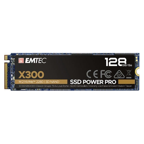 EMTEC Power Pro X300 - SSD - 128 GB - internal - M.2 2280 - PCIe 3.0 x4 (NVMe) - 0