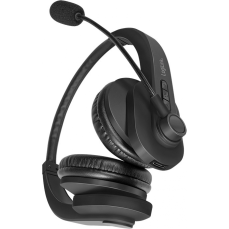 LogiLink - Headset - on-ear - Bluetooth - wireless - black - 3