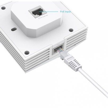 TP-Link Omada EAP655-Wall V1 - Radio access point - Wi-Fi 6 - 2.4 GHz, 5 GHz - cloud-managed - wall mountable - 6