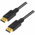 LogiLink - DisplayPort cable - DisplayPort (M) latched to DisplayPort (M) latched - 5 m - 8K support, FEC - black
