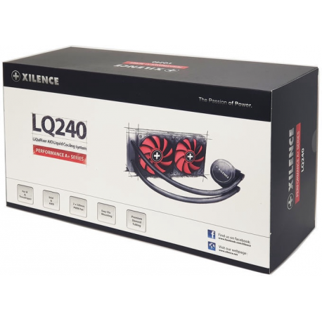 Xilence Performance A+ Series LiQuRizer LQ240 - Processor liquid cooling system - (for: LGA2066, LGA2011, LGA1700, LGA1151, LGA1150, LGA1155, LGA1156, LGA1200, AM4, AM5) - 120 mm - 2