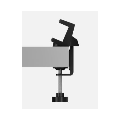 ICY BOX IB-MSA106-HH - Mounting kit (desk clamp mount, holder, pads) - for USB hub - plastic, metal, silicone - black - desk-mountable - 3