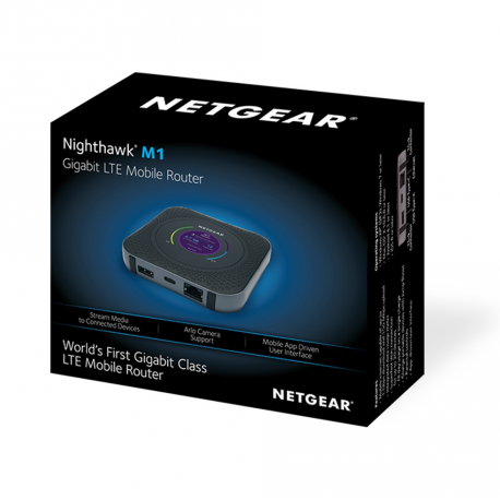 NETGEAR Nighthawk M1 Mobile Router - Mobile hotspot - 4G LTE Advanced - 1 Gbps - GigE, 802.11ac - 11