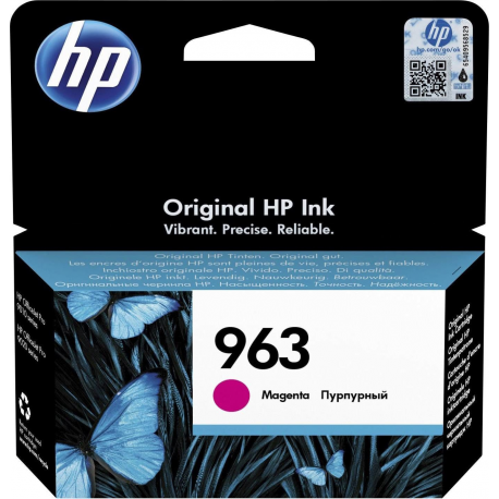 HP 963 - 10.77 ml - magenta - original - ink cartridge - for Officejet 9012; Officejet Pro 90XX - 2