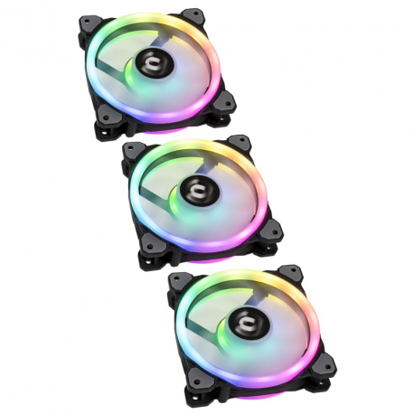 Thermaltake Riing Trio 12 LED RGB Radiator Fan TT Premium Edition - Case fan - 120 mm (pack of 3) - 9