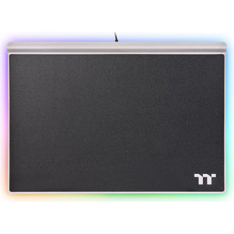 Thermaltake ARGENT MP1 - Mouse pad - black, aluminium titanium - 5