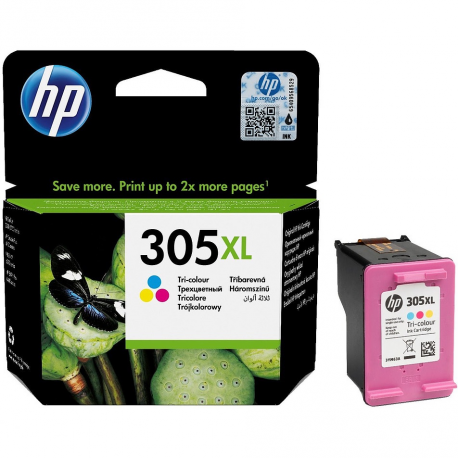 HP 305XL - 5 ml - High Yield - colour (cyan, magenta, yellow) - original - ink cartridge - for Deskjet 23XX, 27XX, 41XX; DeskJet Plus 41XX; Envy 60XX, 64XX; ENVY Pro 64XX - 1