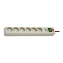 Brennenstuhl Eco-Line - Surge protector - output connectors: 6 - PC grey