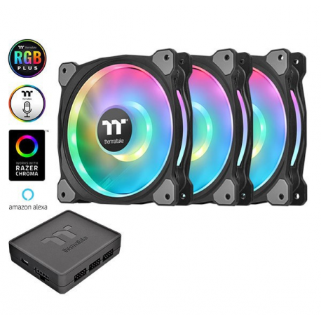 Thermaltake Riing Duo 12 RGB Radiator Fan TT - Premium Edition - case fan - 120 mm (pack of 3) - 15