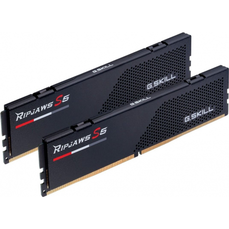 G.Skill Ripjaws S5 - DDR5 - kit - 64 GB: 2 x 32 GB - DIMM 288-pin low profile - 5600 MHz  /  PC5-44800 - CL36 - 1.25 V - unbuffered - non-ECC - matte black - 1