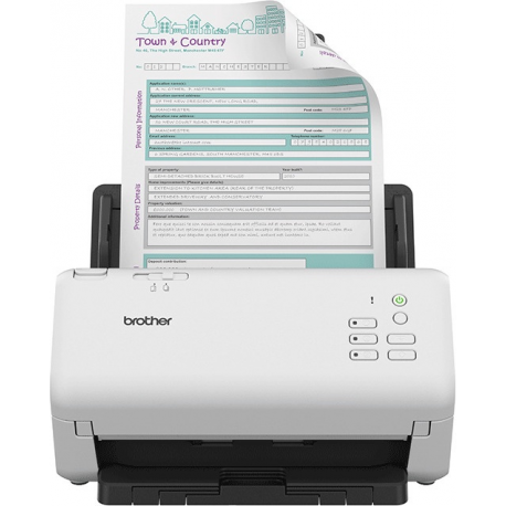 Brother ADS-4300N - Document scanner - Dual CIS - Duplex - A4 - 600 dpi x 600 dpi - up to 40 ppm (mono) / up to 40 ppm (colour) - ADF (80 sheets) - up to 6000 scans per day - USB 3.0, Gigabit LAN, USB 2.0 (Host) - 3