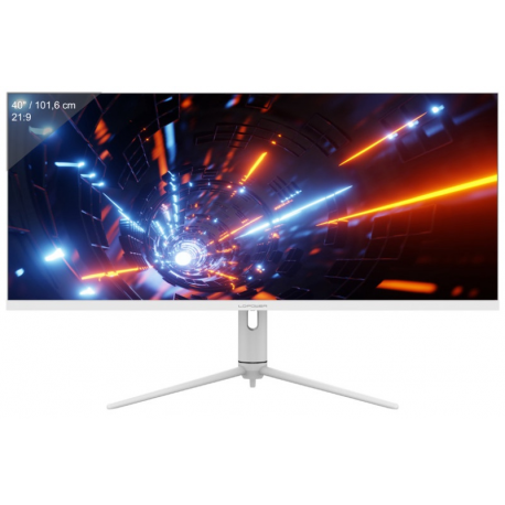 LC Power LC-M40-UWQHD-144 - LED monitor - 40" - 3440 x 1440 UWQHD @ 144 Hz - ADS-IPS - 400 cd / m² - 1200:1 - HDR600 - 4 ms - 2xHDMI, DisplayPort, USB-C - white - 0