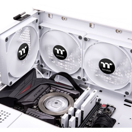 Thermaltake CT140 - Case fan - 140 mm - white (pack of 2) - 7