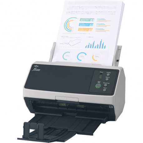 Fujitsu fi-8150 - Document scanner - Dual CIS - Duplex - 216 x 355.6 mm - 600 dpi x 600 dpi - up to 50 ppm (mono)  /  up to 50 ppm (colour) - ADF (100 sheets) - up to 8000 scans per day - Gigabit LAN, USB 3.2 Gen 1 - 0