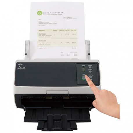 Fujitsu fi-8150 - Document scanner - Dual CIS - Duplex - 216 x 355.6 mm - 600 dpi x 600 dpi - up to 50 ppm (mono)  /  up to 50 ppm (colour) - ADF (100 sheets) - up to 8000 scans per day - Gigabit LAN, USB 3.2 Gen 1 - 1