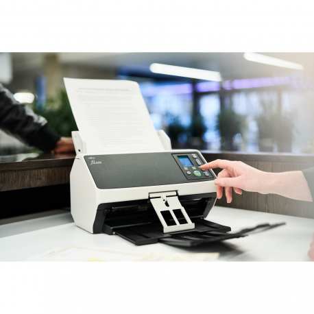 Fujitsu fi-8150 - Document scanner - Dual CIS - Duplex - 216 x 355.6 mm - 600 dpi x 600 dpi - up to 50 ppm (mono)  /  up to 50 ppm (colour) - ADF (100 sheets) - up to 8000 scans per day - Gigabit LAN, USB 3.2 Gen 1 - 9