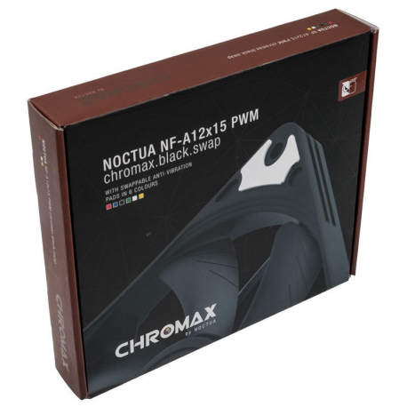 Noctua chromax NF-A12x15 PWM.black.swap - Case fan - 120 mm - black - 5