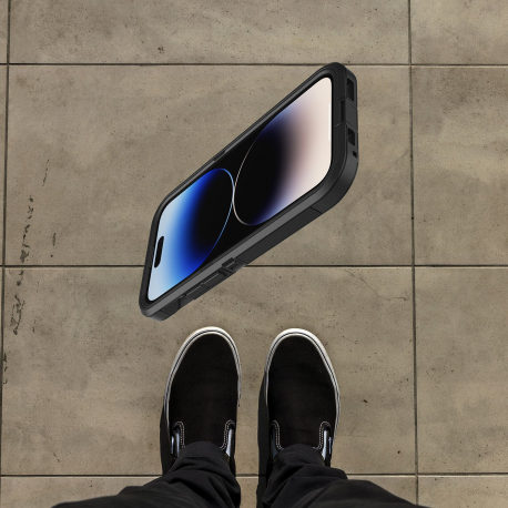 OtterBox Defender Series XT - Back cover for mobile phone - rugged - with MagSafe - MagSafe compatibility - polycarbonate, synthetic rubber - black - for Apple iPhone 14 Pro - 1