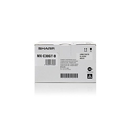 Sharp MX-C30GT-B - Black - original - toner cartridge - for Sharp MX-C250F, MX-C300W, MX-C301W - 1