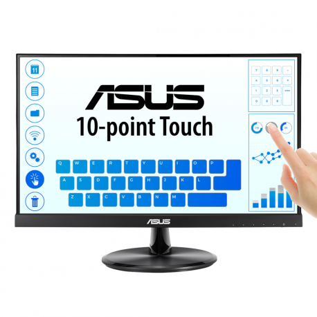 ASUS VT229H - LED monitor - 22" (21.5" viewable) - touchscreen - 1920 x 1080 Full HD (1080p) @ 60 Hz - IPS - 250 cd / m² - 1000:1 - 5 ms - HDMI, VGA - speakers - 0