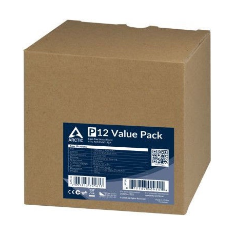 ARCTIC P12 Value Pack - Case fan - 120 mm - black - 4