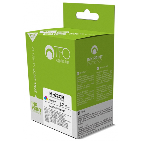 HP 62XL - Colour (cyan, magenta, yellow) - original - ink cartridge - for Envy 55XX, 56XX, 76XX; Officejet 250, 252, 57XX, 8040 - 0