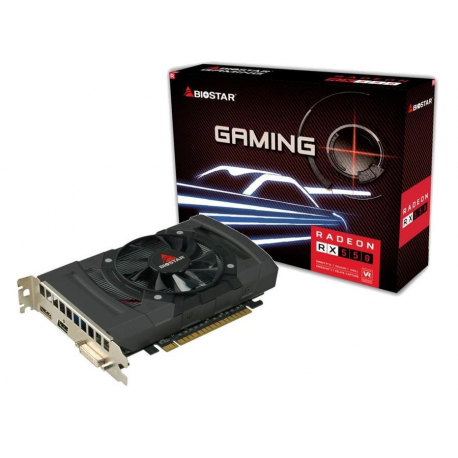 Biostar VA5505RF41 - Graphics card - Radeon RX 550 - 4 GB GDDR5 - PCIe 3.0 x16 - DVI, HDMI, DisplayPort - 3