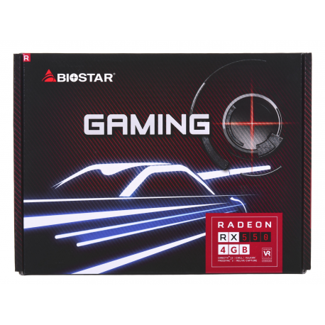 Biostar VA5505RF41 - Graphics card - Radeon RX 550 - 4 GB GDDR5 - PCIe 3.0 x16 - DVI, HDMI, DisplayPort - 4