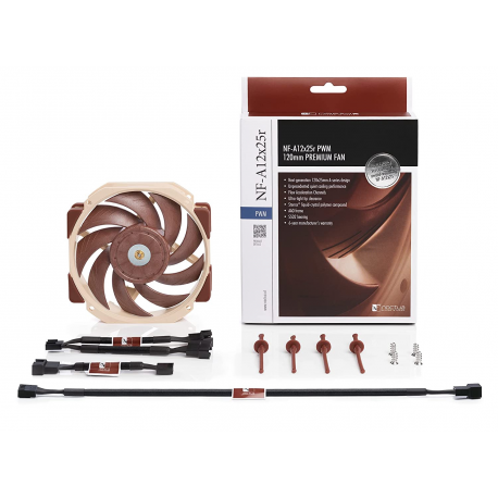 Noctua NF-A12x25r PWM - Case fan - 120 mm - 5
