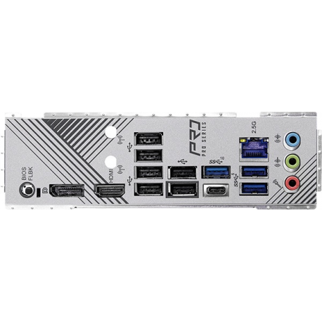 ASRock B650 Pro RS - Motherboard - ATX - Socket AM5 - AMD B650 Chipset - USB 3.2 Gen 1, USB 3.2 Gen 2, USB-C 3.2 Gen2, USB-C 3.2 Gen 2x2 - 2.5 Gigabit LAN - onboard graphics (CPU required) - High Definition Audio (7.1-channel) - 4