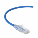 Black Box Slim-Net - Patch cable - RJ-45 (M) to RJ-45 (M) - 4.57 m - UTP - CAT 6 - booted, molded, stranded - blue