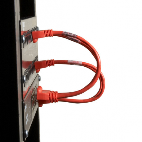 Black Box SpaceGAIN Reduced-Length - Patch cable - RJ-45 (M) to RJ-45 (M) - 22.9 cm - CAT 6 - booted, snagless, stranded - grey - 2