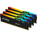 Kingston FURY Beast - DDR5 - kit - 128 GB: 4 x 32 GB - DIMM 288-pin - 5200 MHz  /  PC5-41600 - CL40 - 1.25 V - on-die ECC