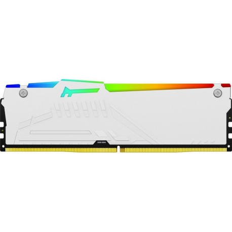 Kingston FURY Beast RGB - DDR5 - kit - 128 GB: 4 x 32 GB - DIMM 288-pin - 2800 MHz  /  PC5-44800 - CL40 - 1.25 V - unbuffered - on-die ECC - white - 3
