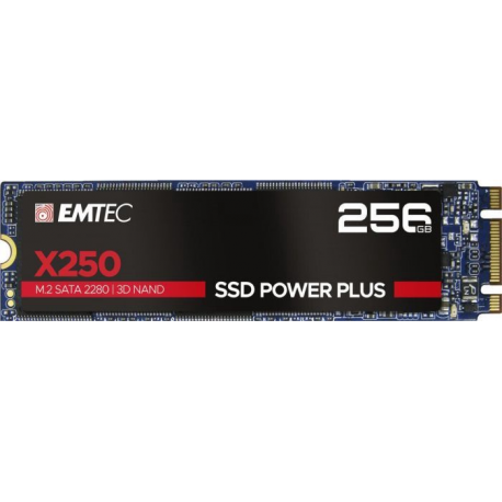 EMTEC SSD Power Plus X250 - SSD - 256 GB - internal - M.2 2280 - SATA 6Gb / s - 0