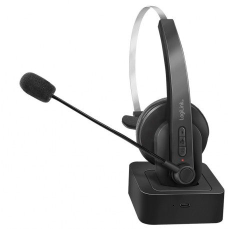 LogiLink - Headset - on-ear - Bluetooth - wireless - black - 6