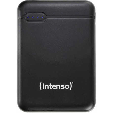 Intenso Powerbank XS5000 - Power bank - 5000 mAh - 2.1 A - 2 output connectors (USB, 24 pin USB-C) - on cable: USB-C - black - 0