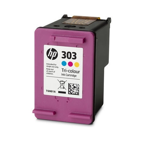 HP 303 - 4 ml - colour (cyan, magenta, yellow) - original - ink cartridge - for Envy Photo 62XX, Photo 71XX, Photo 78XX; Envy Inspire 72XX, 79XX; Tango; Tango X - 1