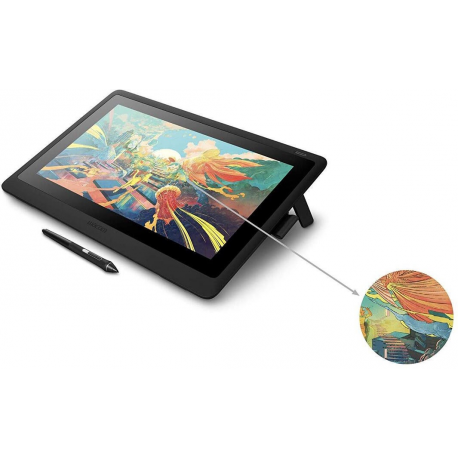 Wacom Cintiq 16 - Digitiser w /  LCD display - 34.5 x 19.4 cm - electromagnetic - wired - HDMI, USB 2.0 - 4