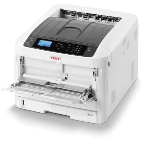OKI C824dn - Printer - colour - Duplex - LED - A3 - 1200 x 600 dpi - up to 26 ppm (mono)  /  up to 26 ppm (colour) - capacity: 400 sheets - USB 2.0, Gigabit LAN, USB 2.0 host - 2