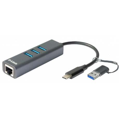 D-Link DUB-2315 - Network adapter - USB-C / Thunderbolt 3 - Gigabit Ethernet x 1 - 0