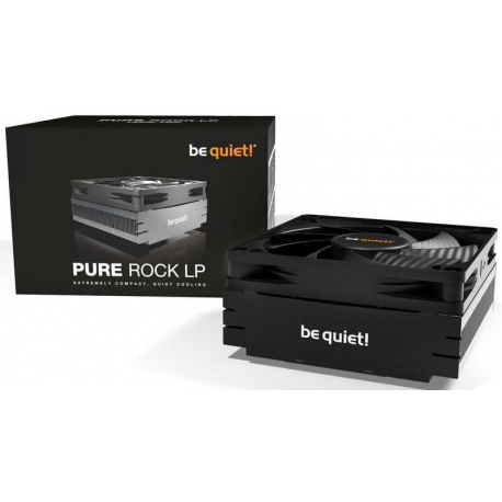be quiet! Pure Rock LP - Processor cooler - (for: LGA1155, LGA1150, LGA1151, AM4, LGA1200, LGA1700, AM5) - aluminium with copper base - 92 mm - black - 0