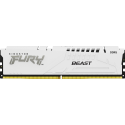 Kingston FURY Beast - DDR5 - module - 16 GB - DIMM 288-pin - 2600 MHz  /  PC5-41600 - CL40 - 1.25 V - unbuffered - on-die ECC - white