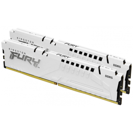 Kingston FURY Beast - DDR5 - kit - 64 GB: 2 x 32 GB - DIMM 288-pin - 3000 MHz / PC5-48000 - CL36 - 1.35 V - unbuffered - on-die ECC - white - 0