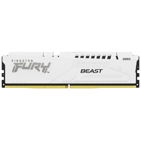 Kingston FURY Beast - DDR5 - kit - 64 GB: 2 x 32 GB - DIMM 288-pin - 3000 MHz / PC5-48000 - CL36 - 1.35 V - unbuffered - on-die ECC - white - 1