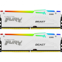 Kingston FURY Beast RGB - DDR5 - kit - 64 GB: 2 x 32 GB - DIMM 288-pin - 5600 MHz  /  PC5-44800 - CL40 - 1.25 V - unbuffered - on-die ECC - white