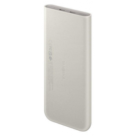 Samsung Galaxy EB-P3400 - Power bank - 10000 mAh - 25 Watt - 2770 mA - PD 3.0, SFC - 2 output connectors (24 pin USB-C) - on cable: USB-C - beige - 4