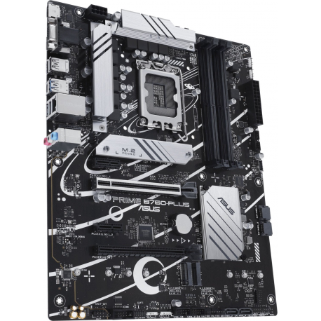 ASUS PRIME B760-PLUS - Motherboard - ATX - LGA1700 Socket - B760 Chipset - USB 3.2 Gen 1, USB 3.2 Gen 2, USB4, USB-C 3.2 Gen 2x2, USB-C 3.2 Gen 1 - 2.5 Gigabit LAN - onboard graphics (CPU required) - HD Audio (8-channel) - 2